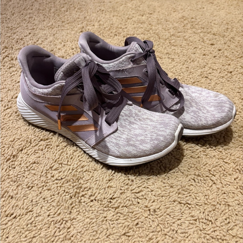 Adidas Women's Gray and Orange Sneakers